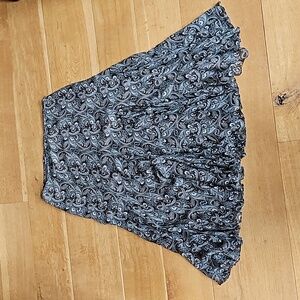 Jones New York size 14 taupe and teal side zippered skirt